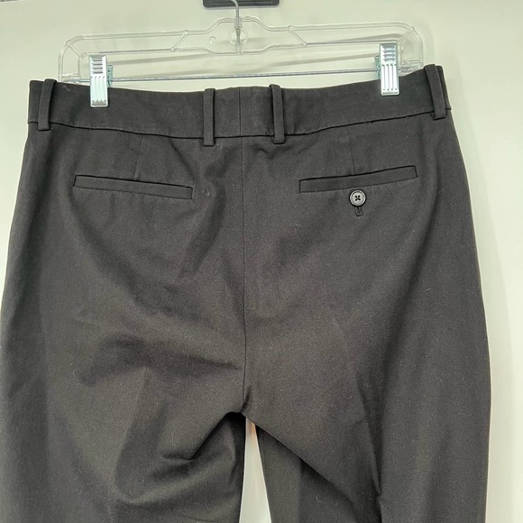J. Crew Campbell Trouser Women's Size 6 Black Capri Straight Leg Cotton Stretch - Picture 5 of 9